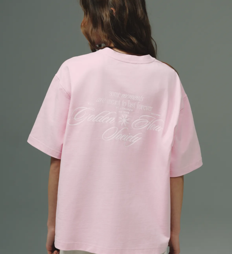 044 GARDEN T-shirt unisex golden hour pink