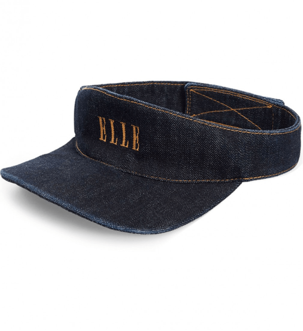 AISENBERG Denim visor with embroidery ELLE UKRAINE