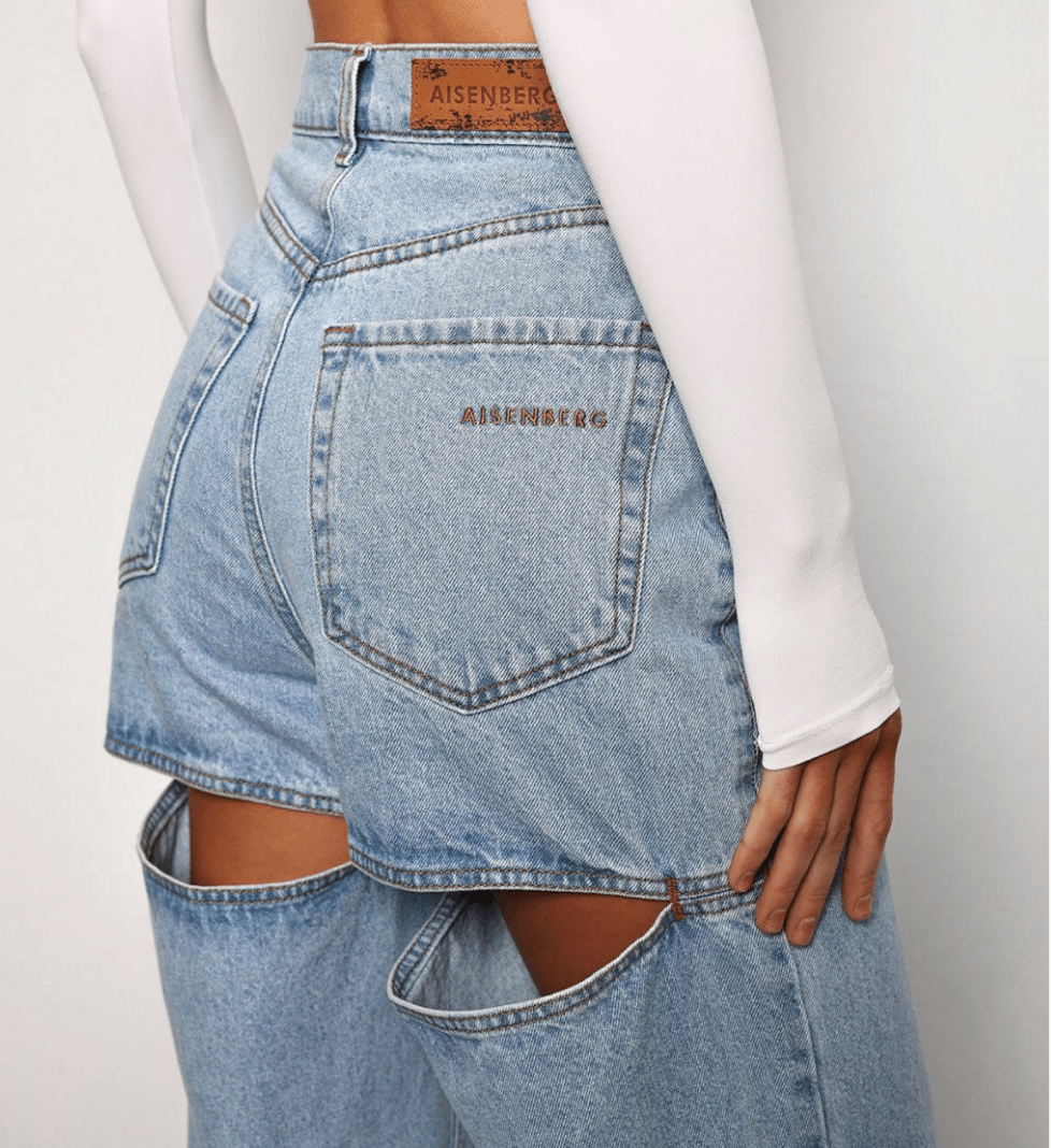 AISENBERG jeans-shorts