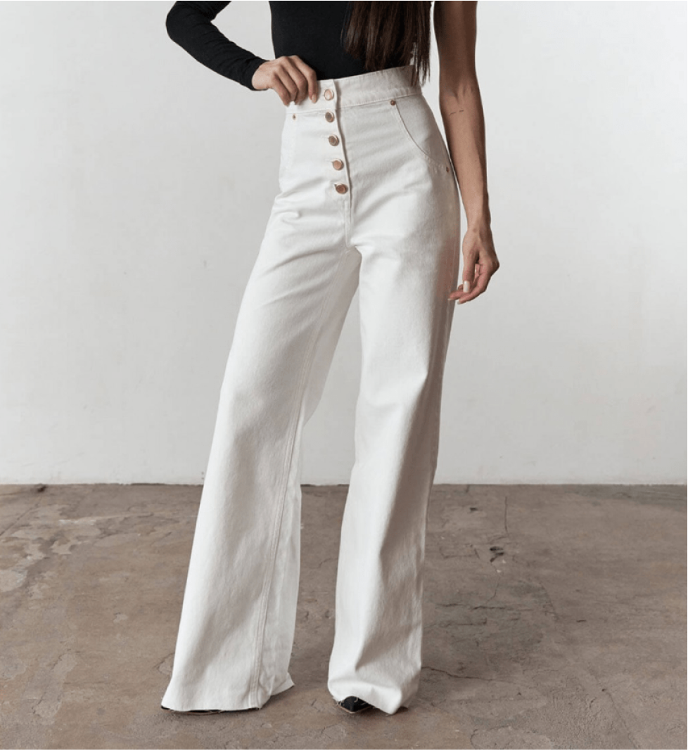 AISENBERG Jeans Chloe White