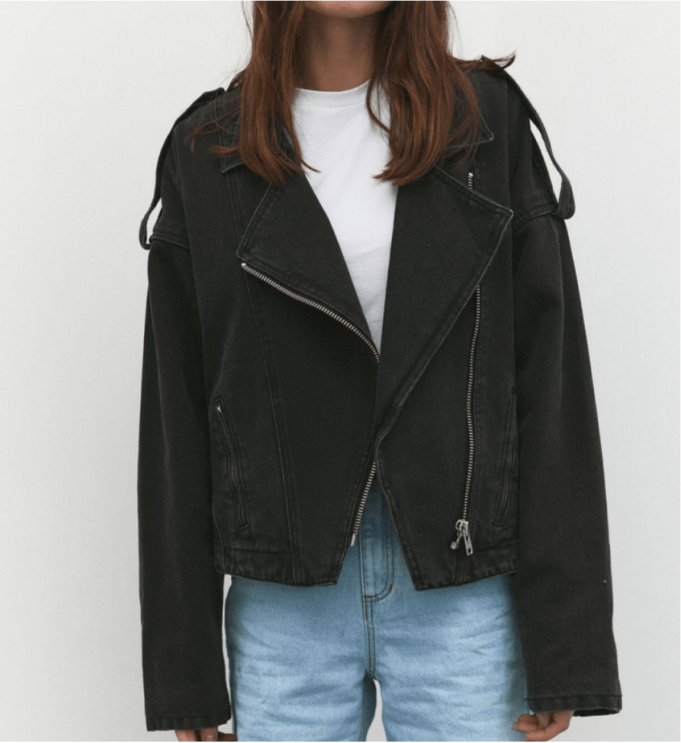 AISENBERG Denim Jacket oversize black