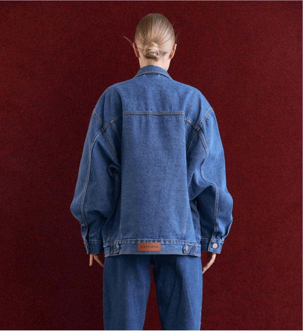 AISENBERG Oversize Denim Jacket blue