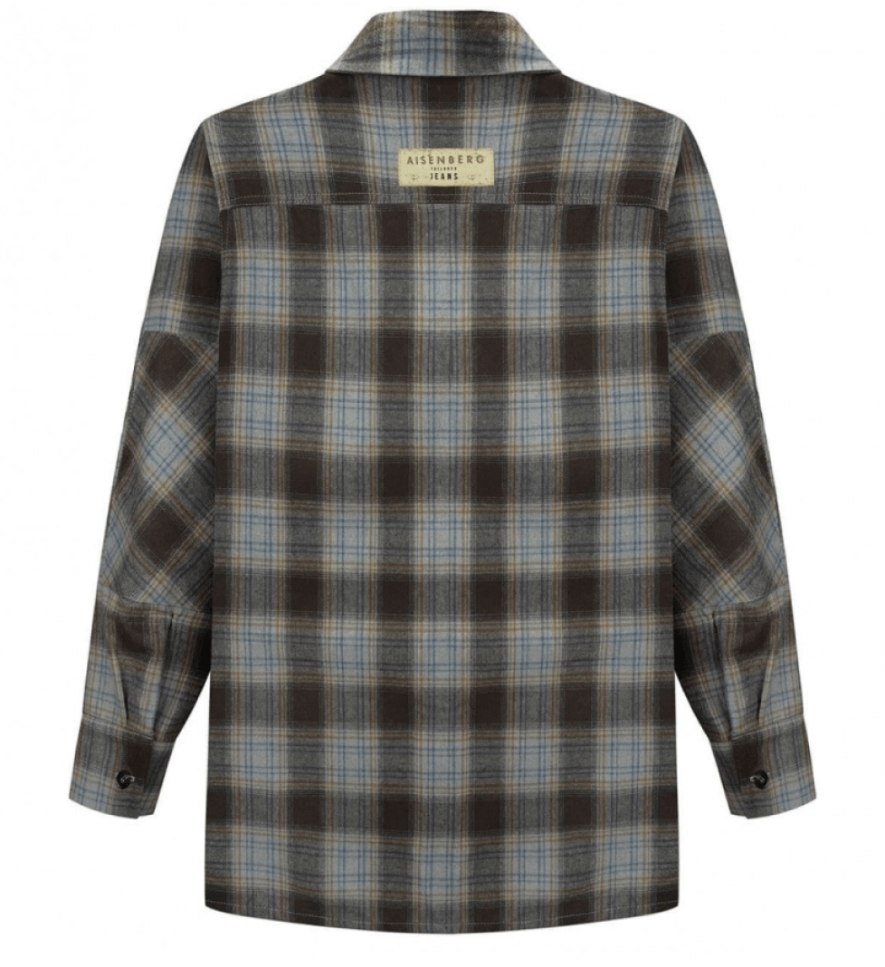 AISENBERG Shirt gray-brown