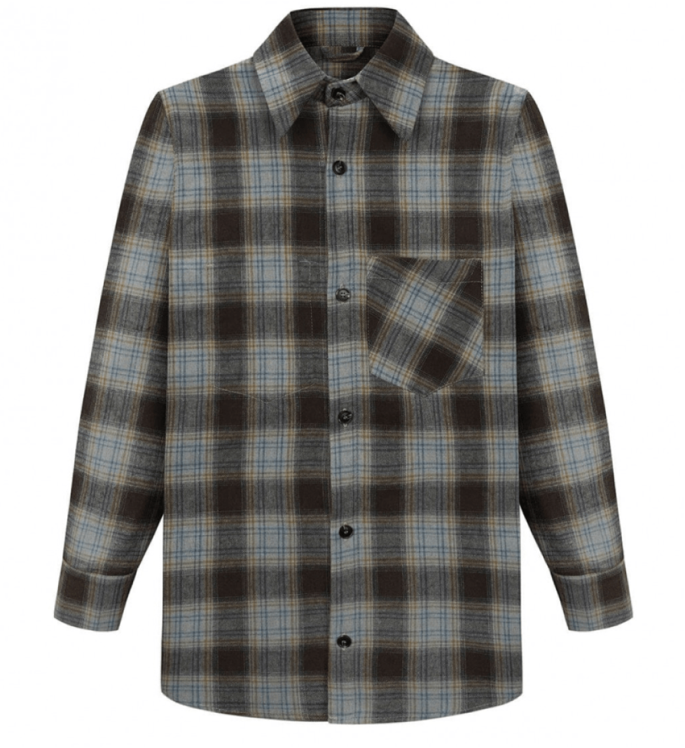 AISENBERG Shirt gray-brown