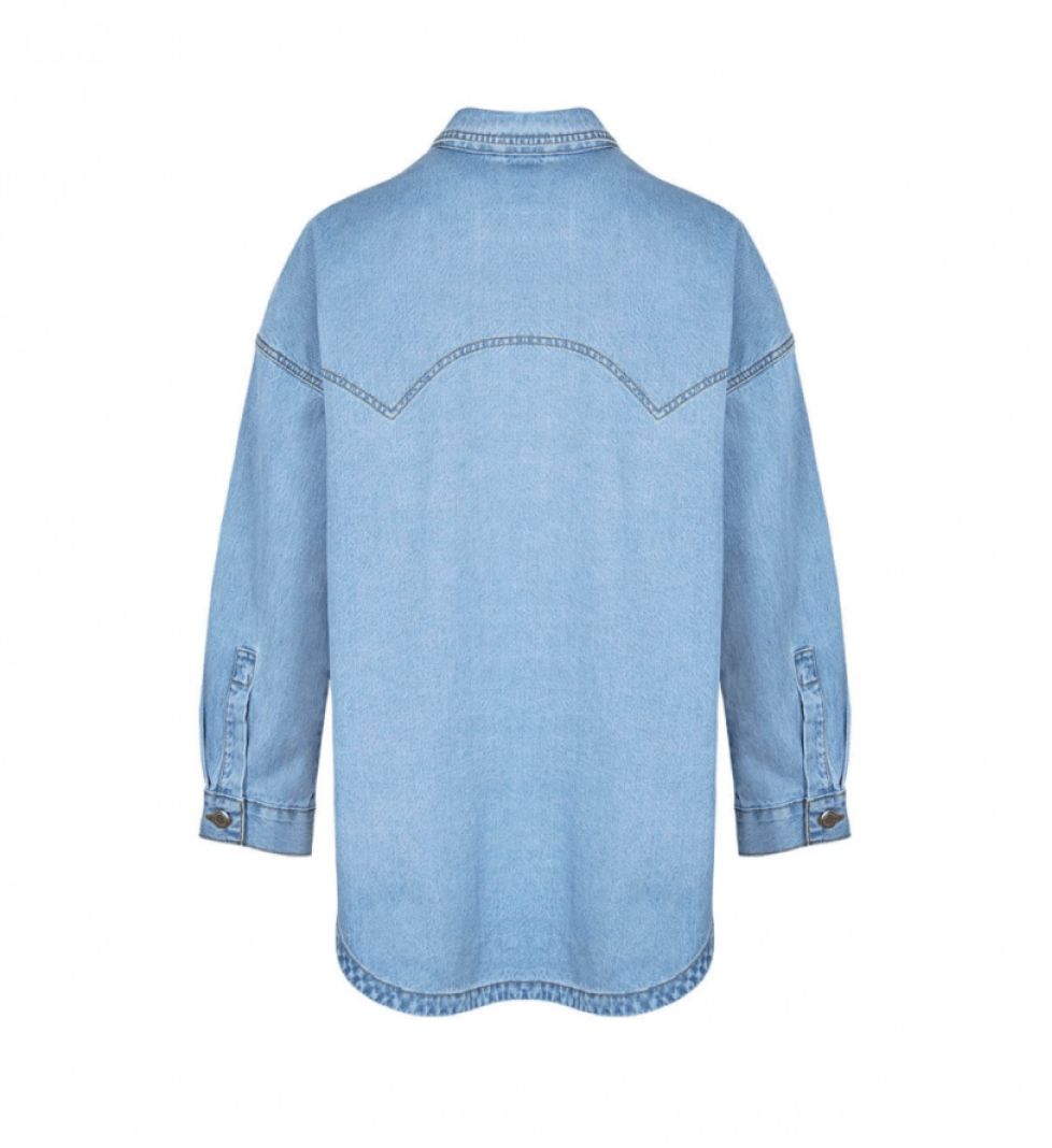 AISENBERG blue shirt jacket oversized