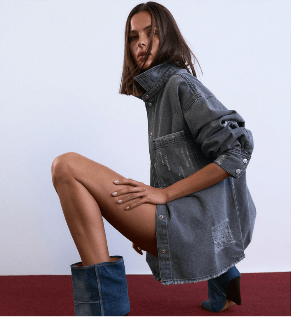 Рубашка AISENBERG oversized grey