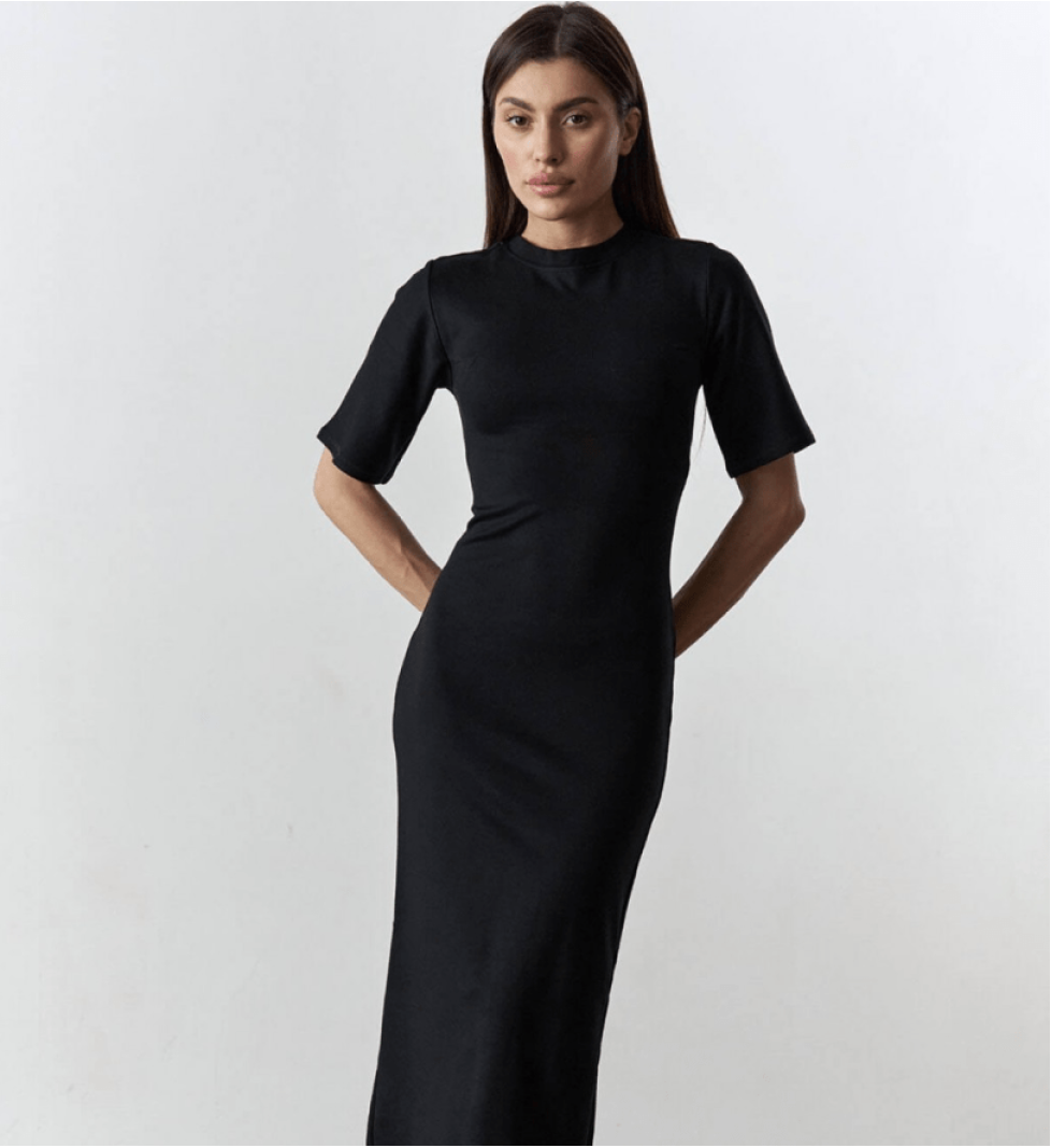 AISENBERG Maxi dress black