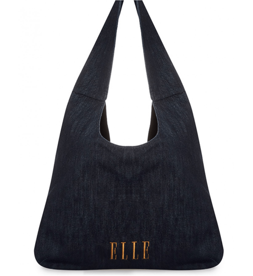 AISENBERG Denim sack bag black