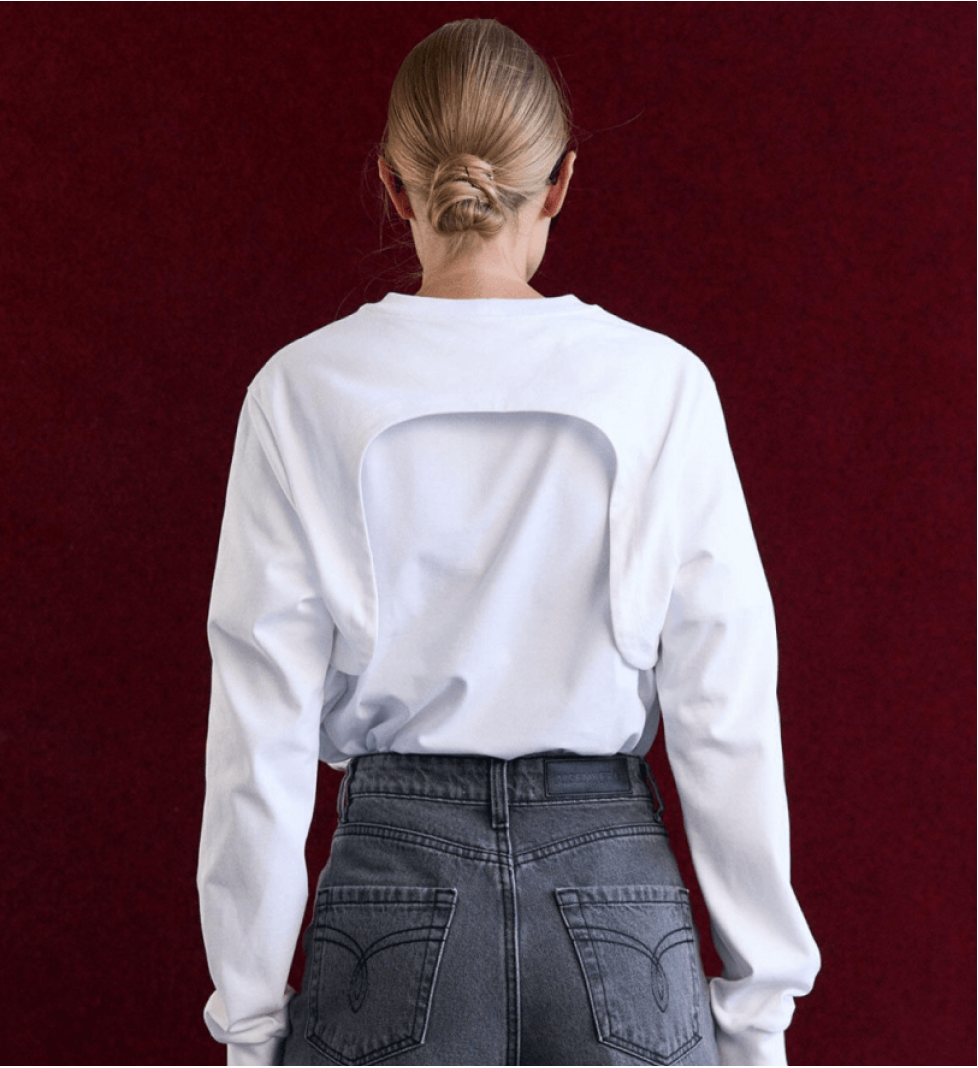 AISENBERG Sweatshirt - sleeves (white, thin)