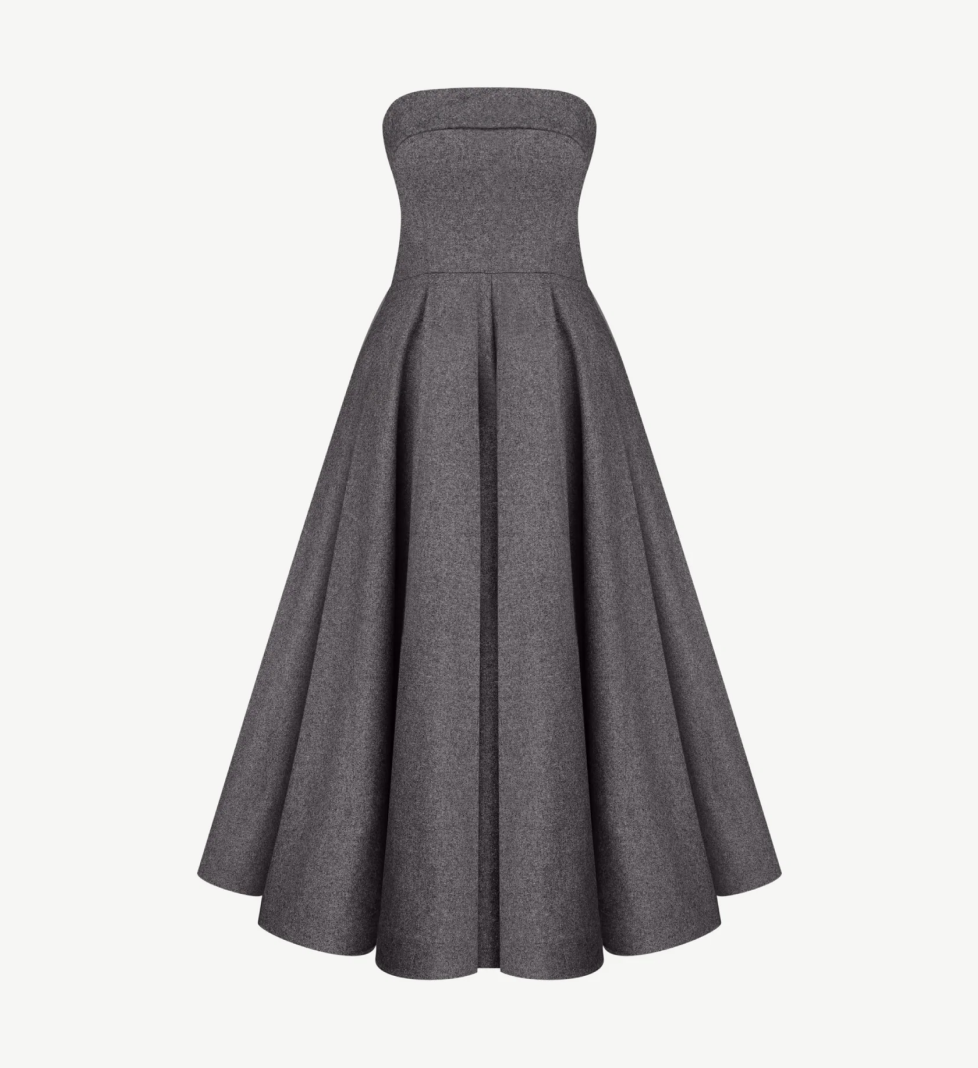 ALICE.K "Betty" dress in wool grey