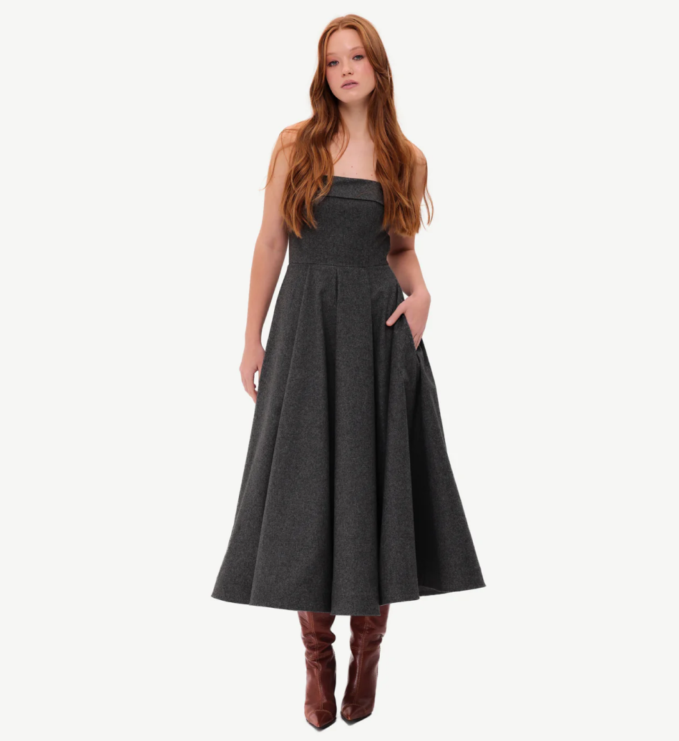 ALICE.K "Betty" dress in wool grey
