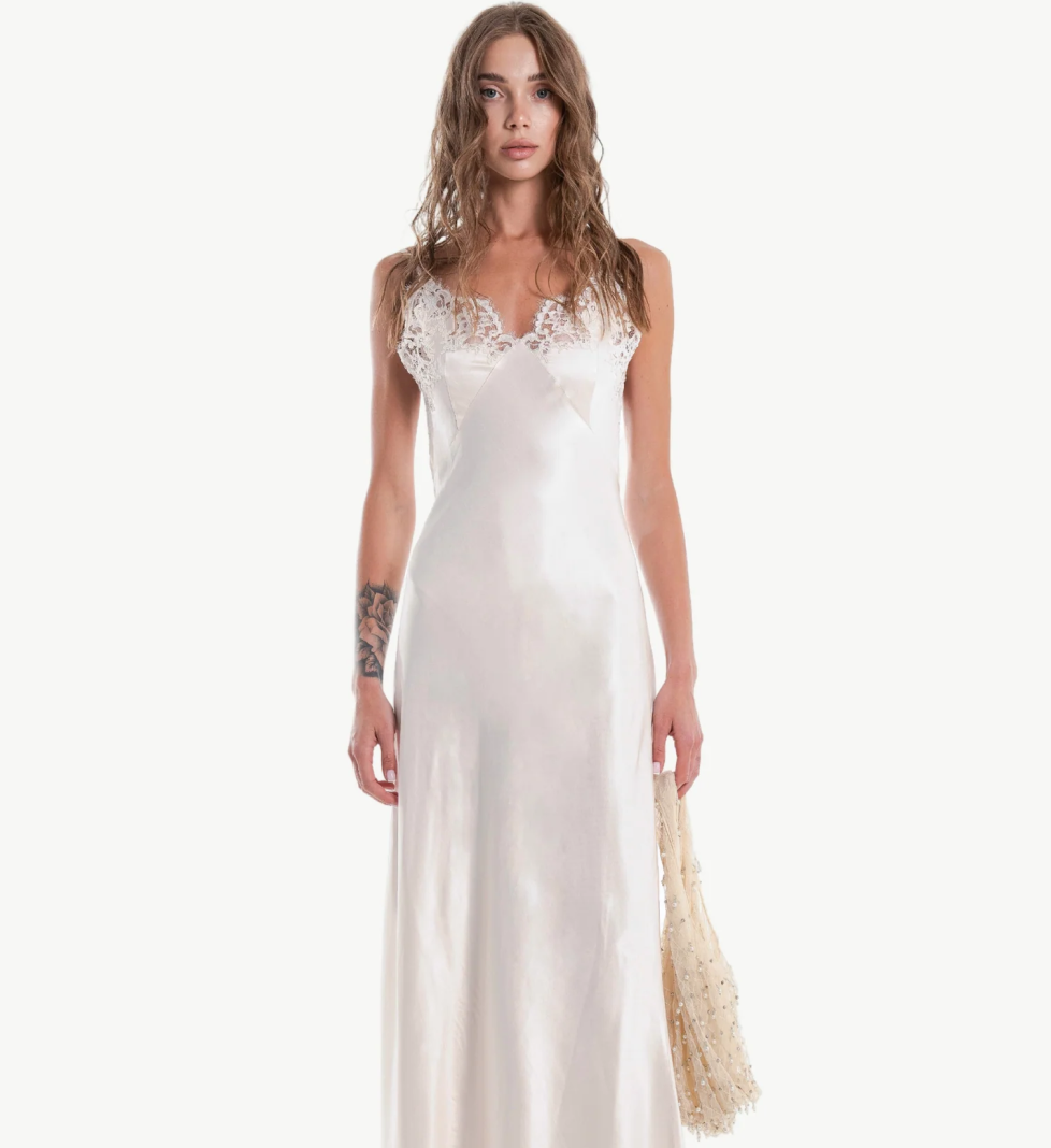 ALICE.K “Daisy” dress white