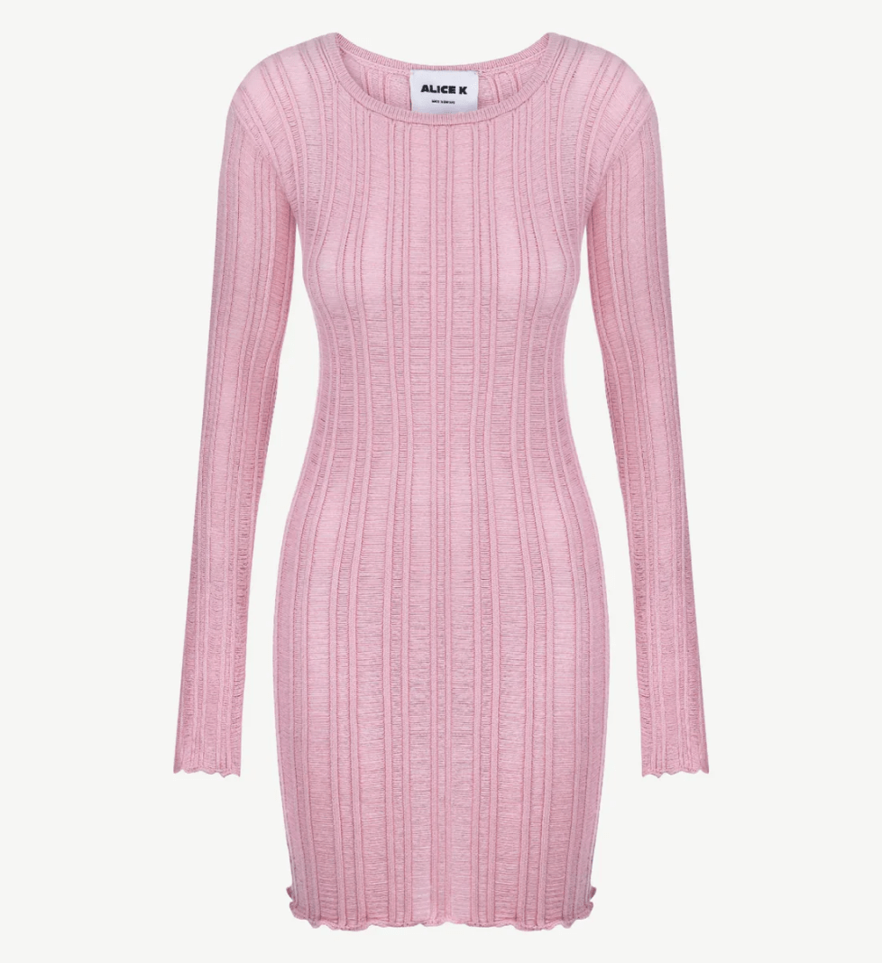 ALICE.K knitted dress pink