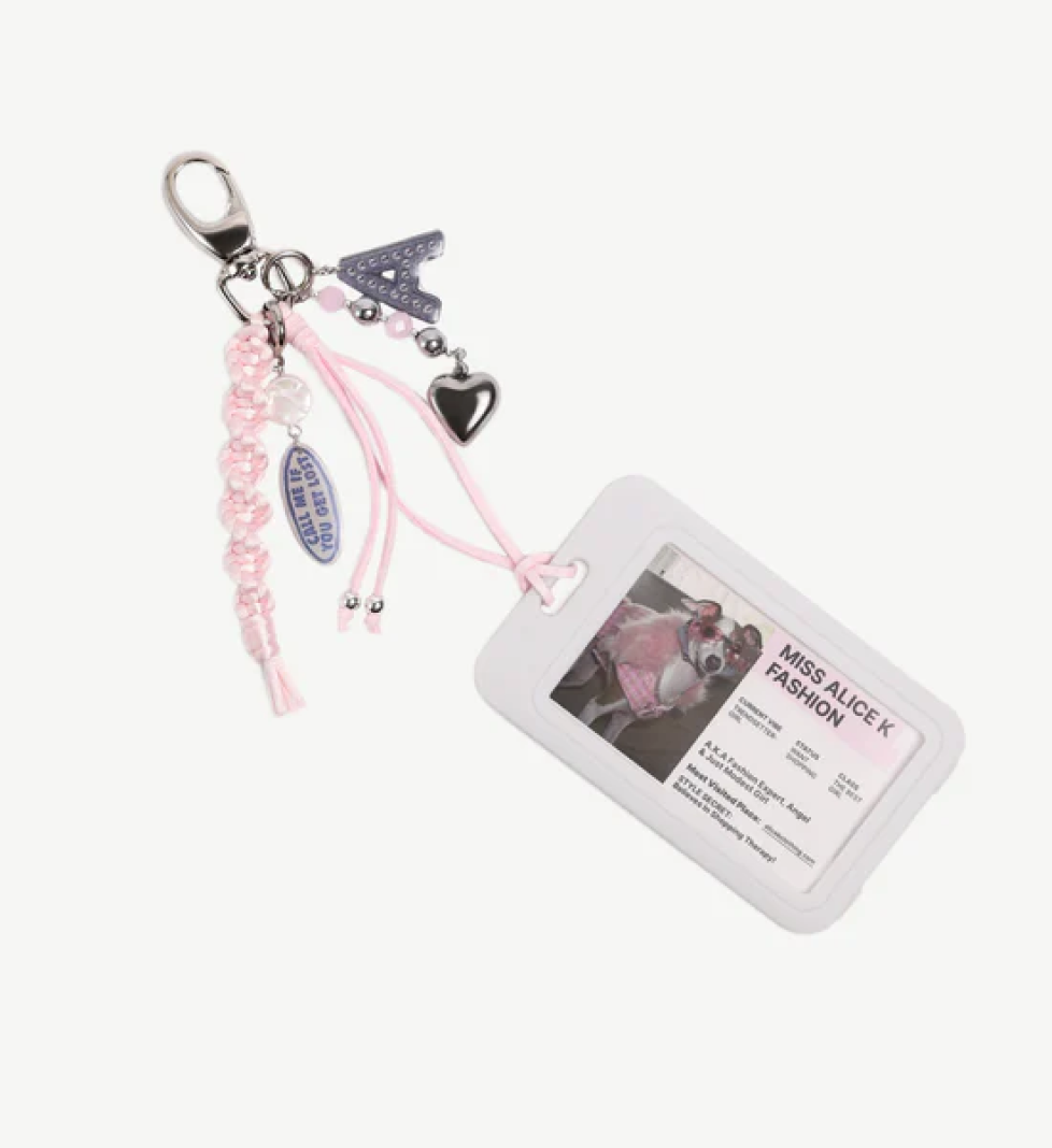 ALICE.K "Card Pass" keychain