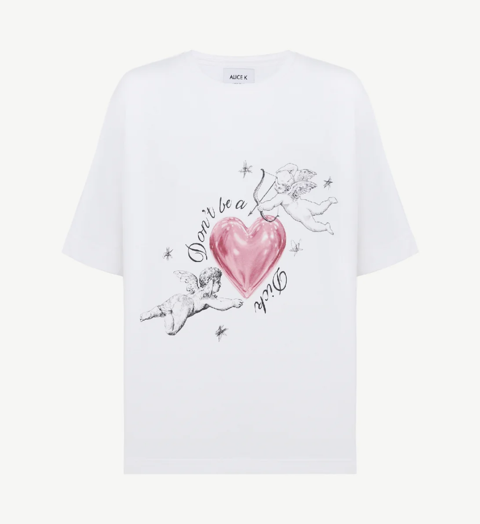 ALICE.K "Don’t Be A Dick" T-shirt white