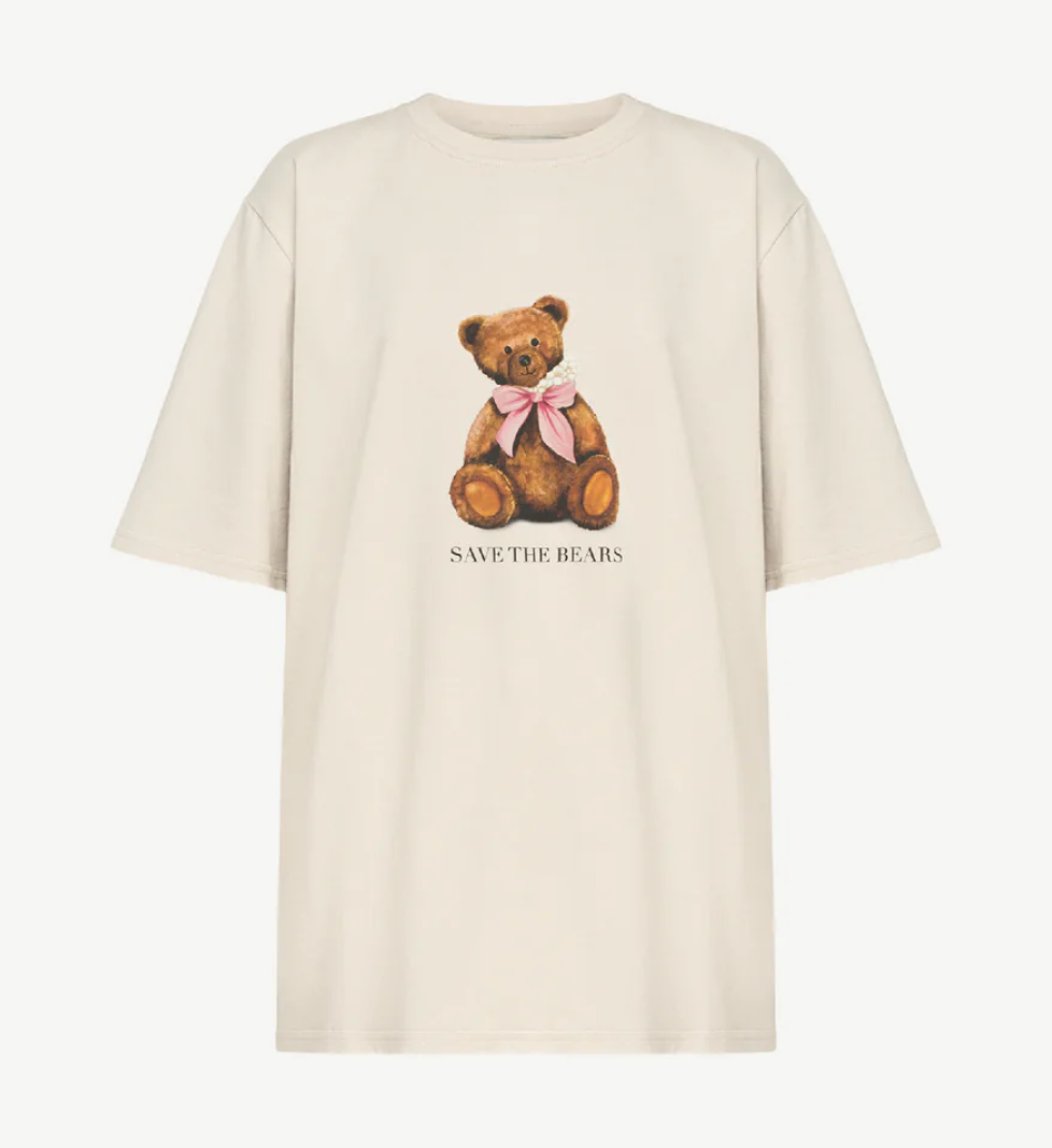 ALICE.K "Save The Bears" T-shirt white