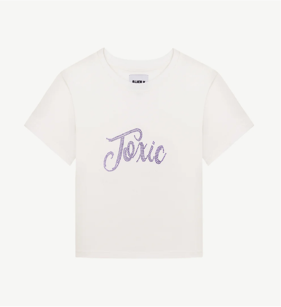 ALICE.K T-shirt "Toxic" white