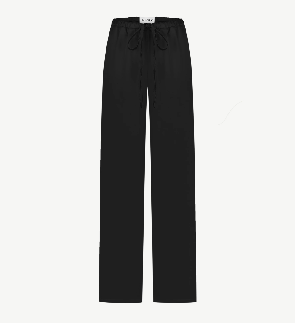 ALICE.K satin trousers black