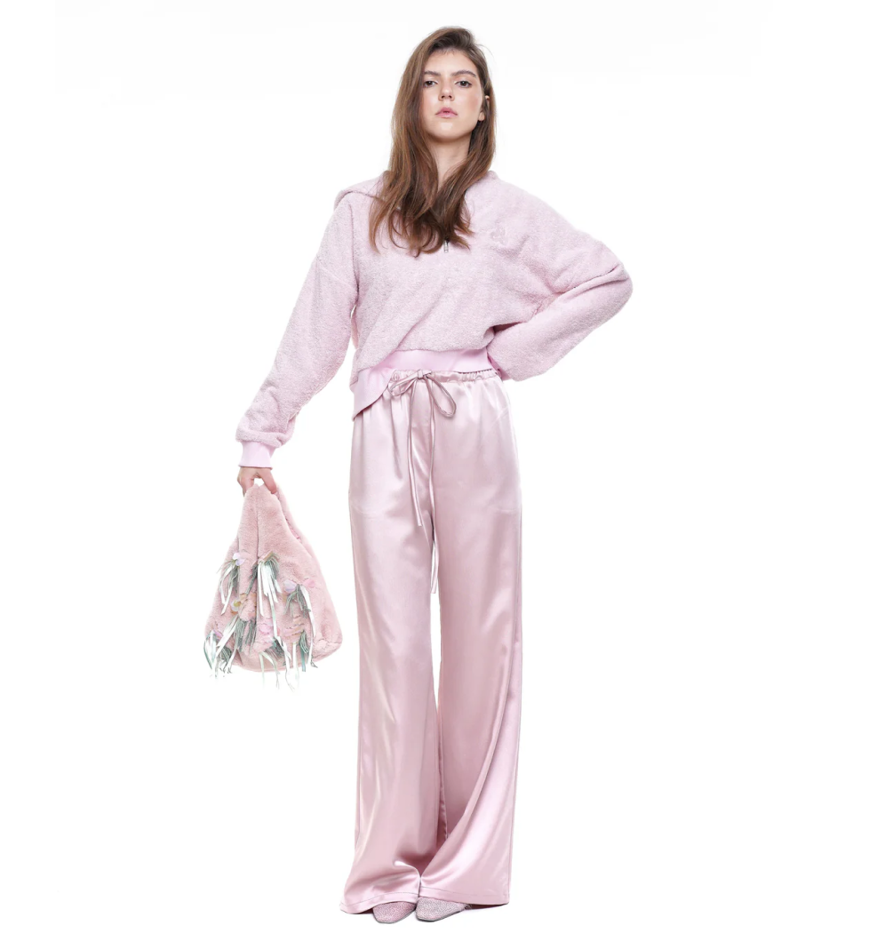 ALICE.K satin trousers pink