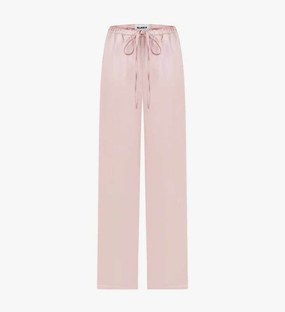 ALICE.K satin trousers pink