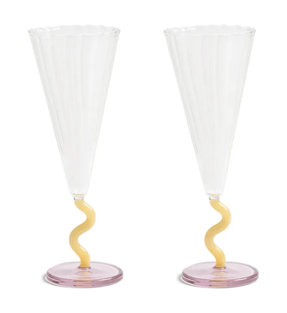  &k amsterdam set of glasses curve caramel 0.18 L 2-pack