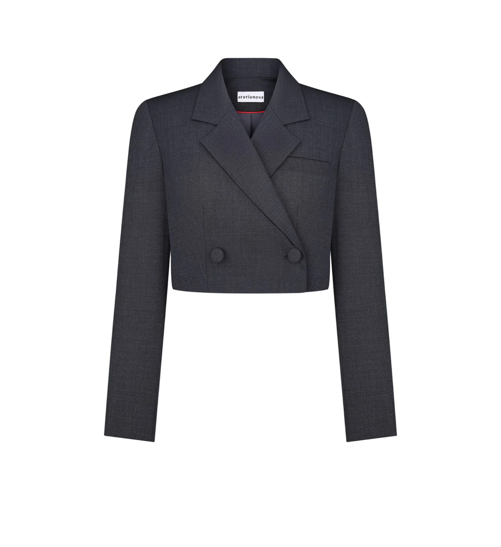 ARUTIUNOVA blazer cropped grey