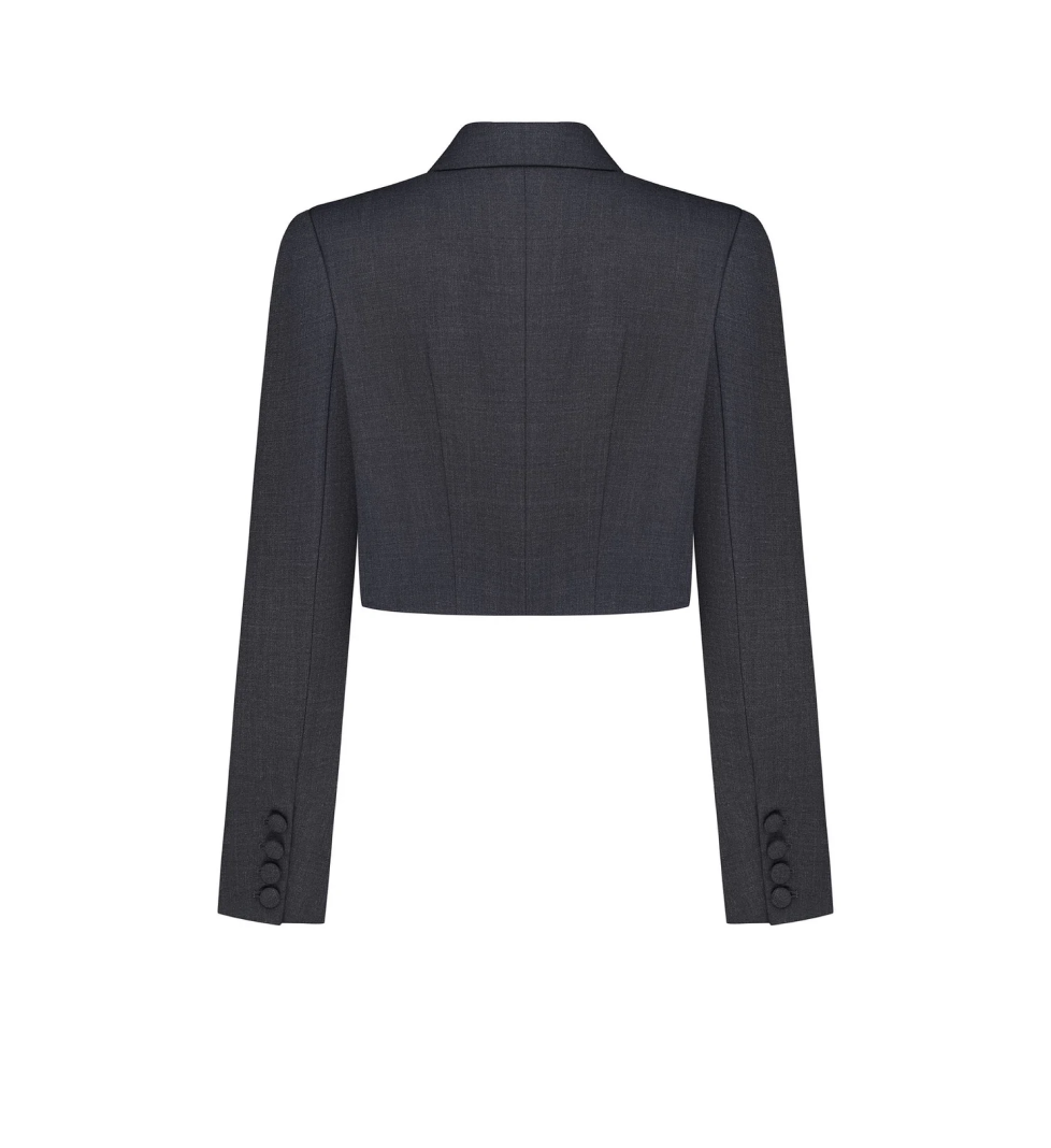 ARUTIUNOVA blazer cropped grey