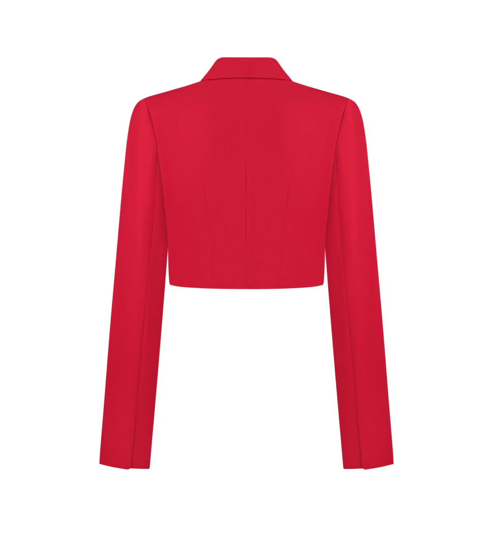 ARUTIUNOVA blazer cropped red