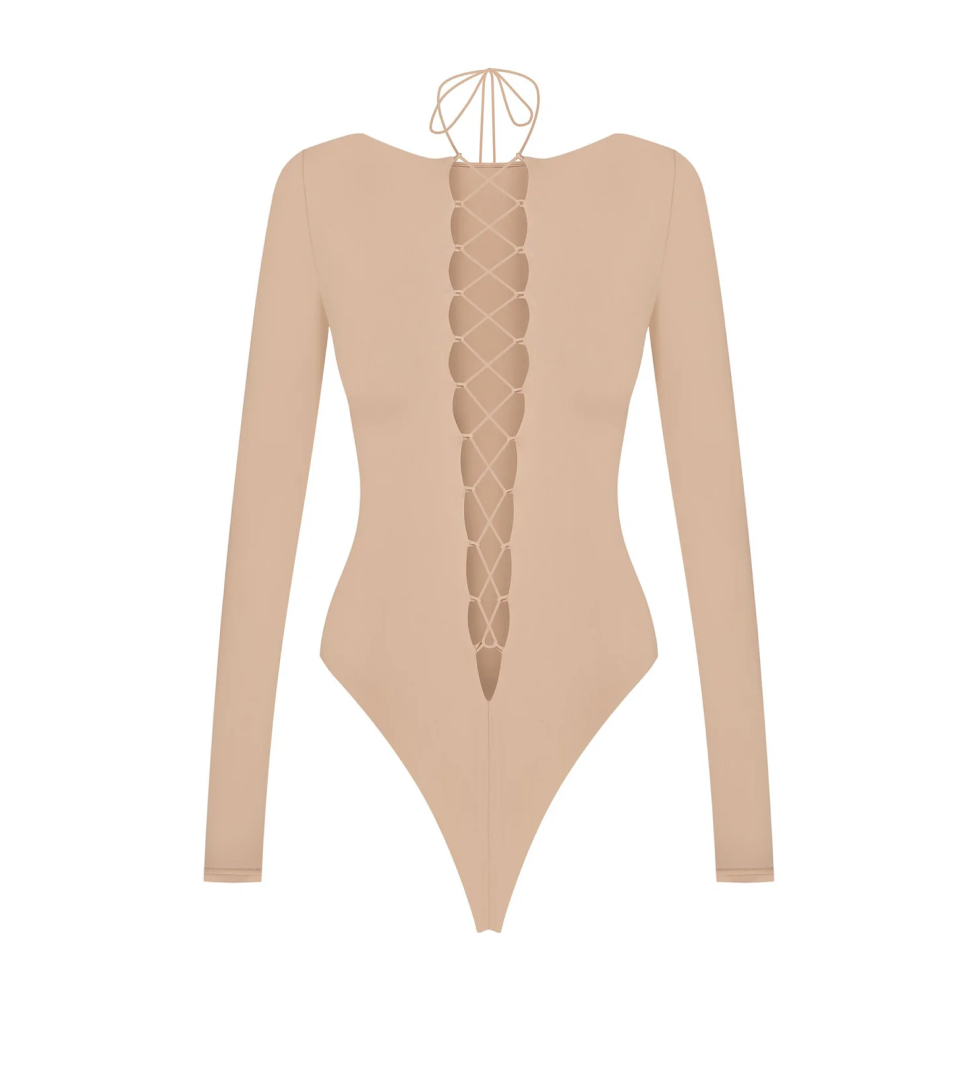 ARUTIUNOVA double-sided bodysuit beige