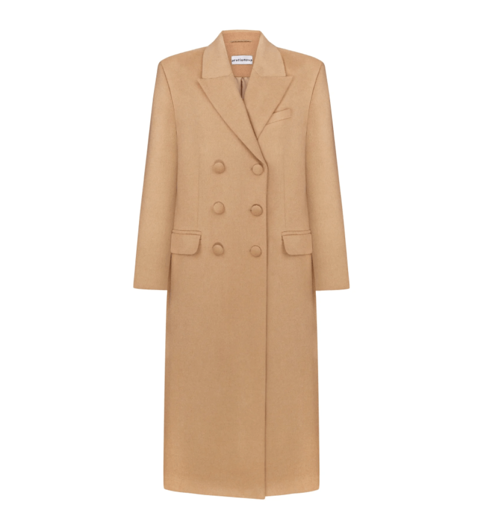 Пальто ARUTIUNOVA двобортне camel brown
