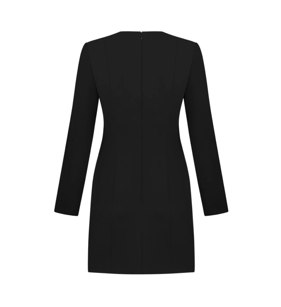 ARUTIUNOVA mini dress with silk black