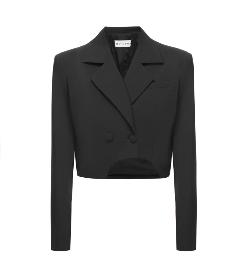 ARUTIUNOVA cropped jacket black