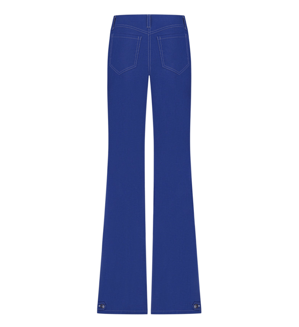 ARUTIUNOVA bootcut flare jeans cobalt