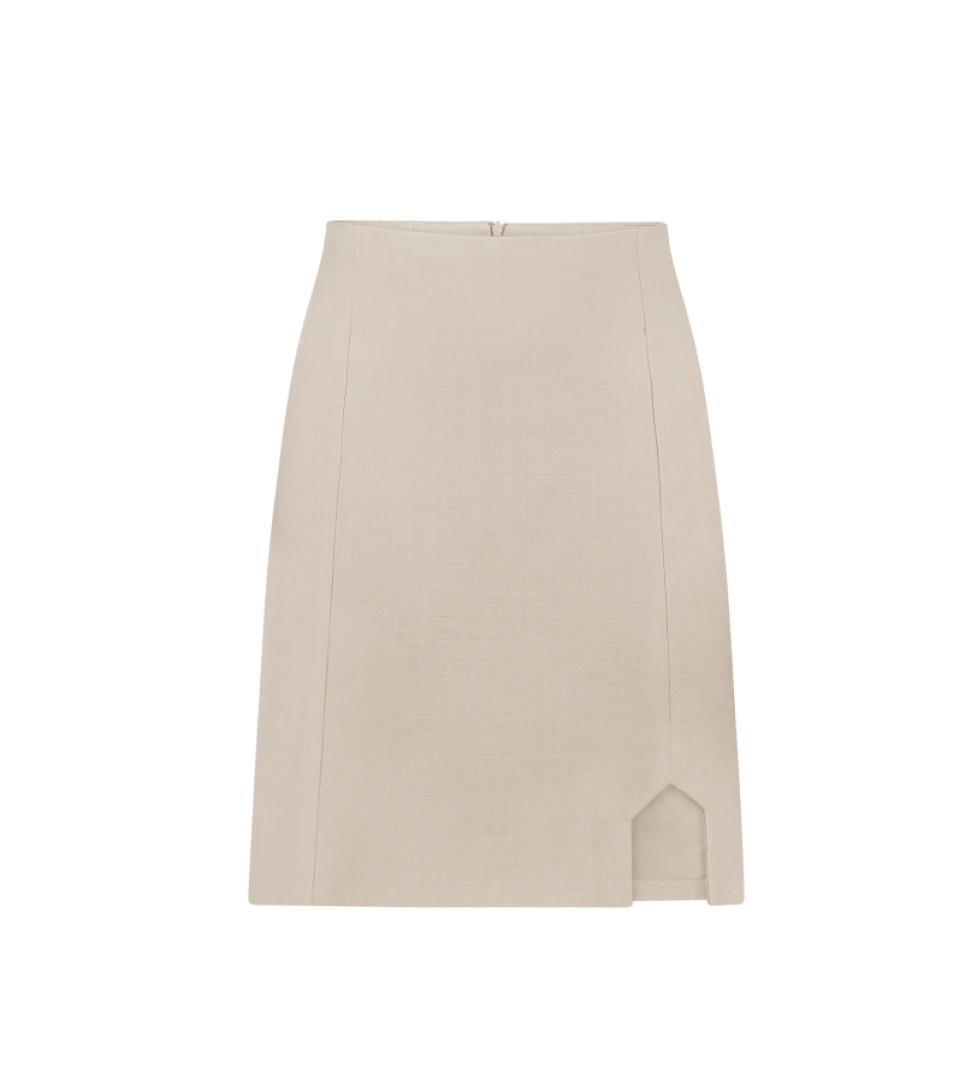 ARUTIUNOVA mini skirt soft beige