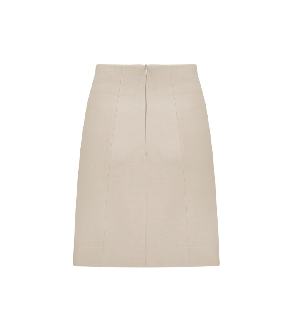ARUTIUNOVA mini skirt soft beige