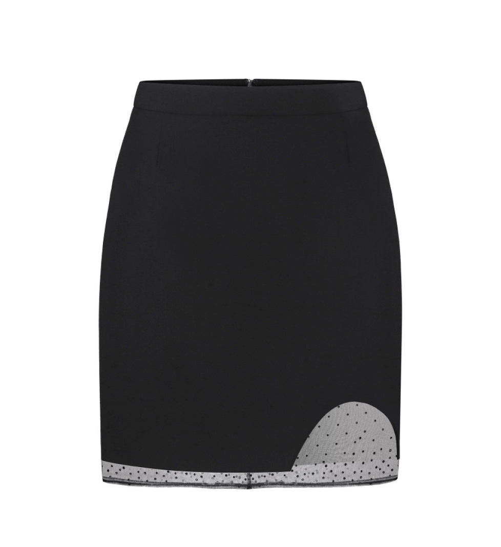 Юбка ARUTIUNOVA мини с кристаллами black