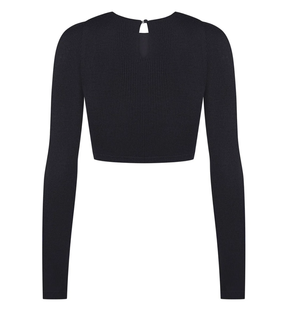ARUTIUNOVA cropped top black