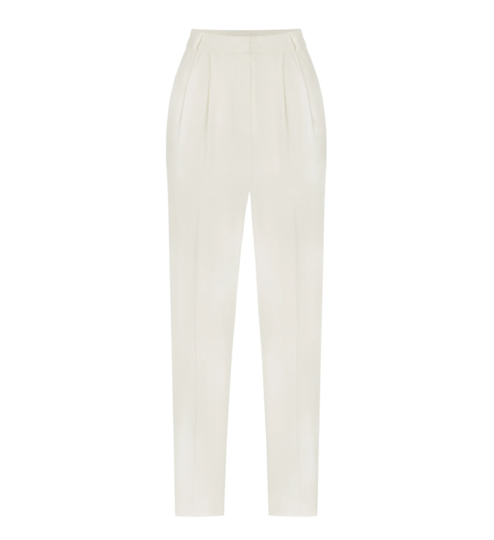 ARUTIUNOVA high-waist trousers cream milk