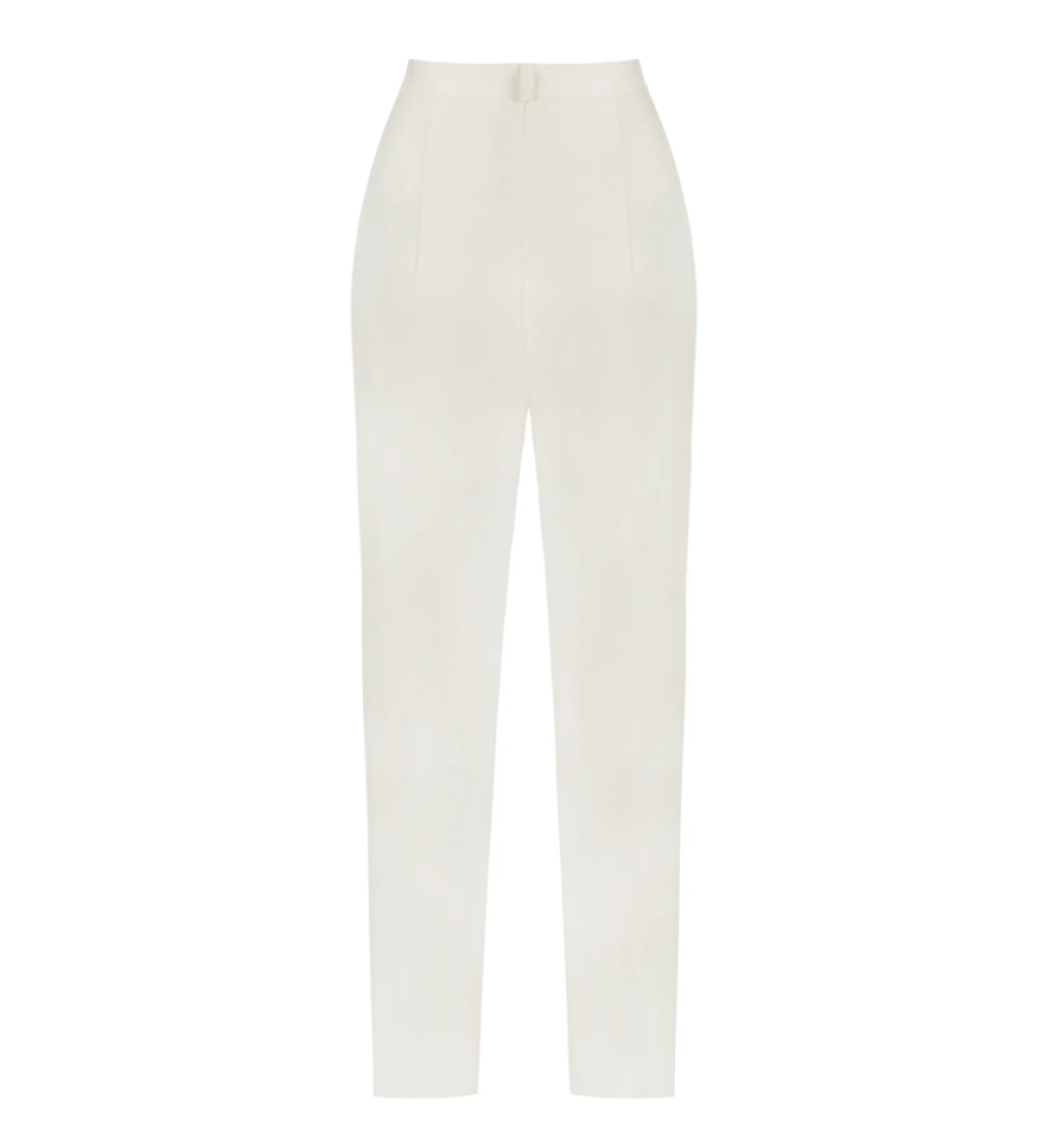 ARUTIUNOVA high-waist trousers cream milk