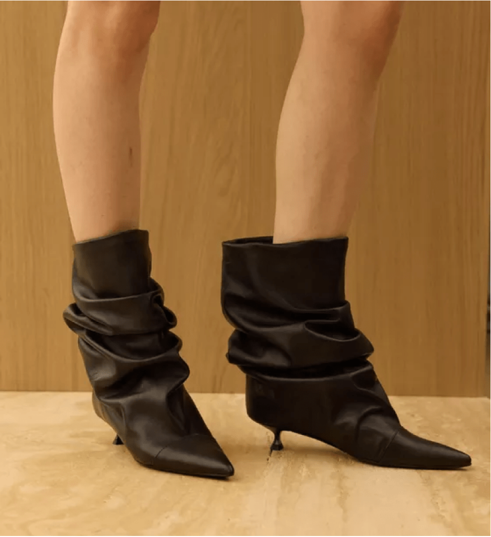 BAZHANE Ankle boots Accordion black