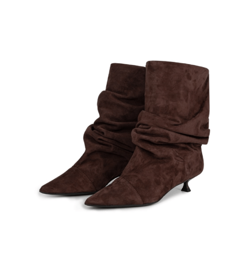 BAZHANE Ankle boots Accordion brown