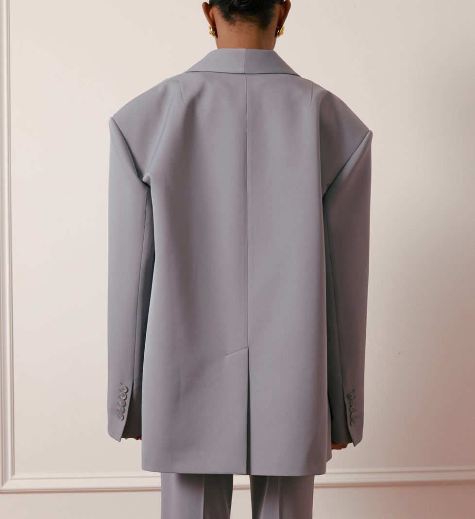 BAZHANE Daddys cotton jacket grey