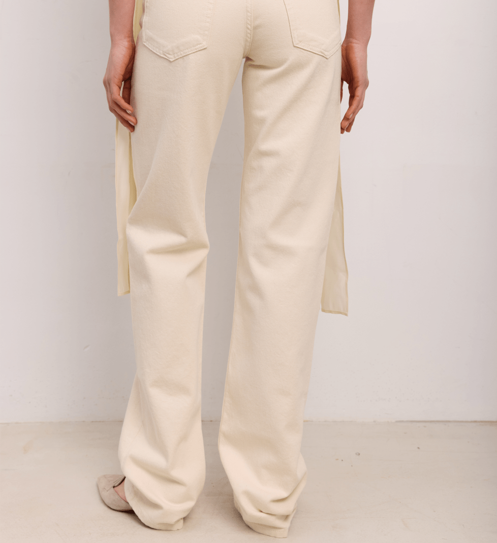 BAZHANE Straight cut jeans milk