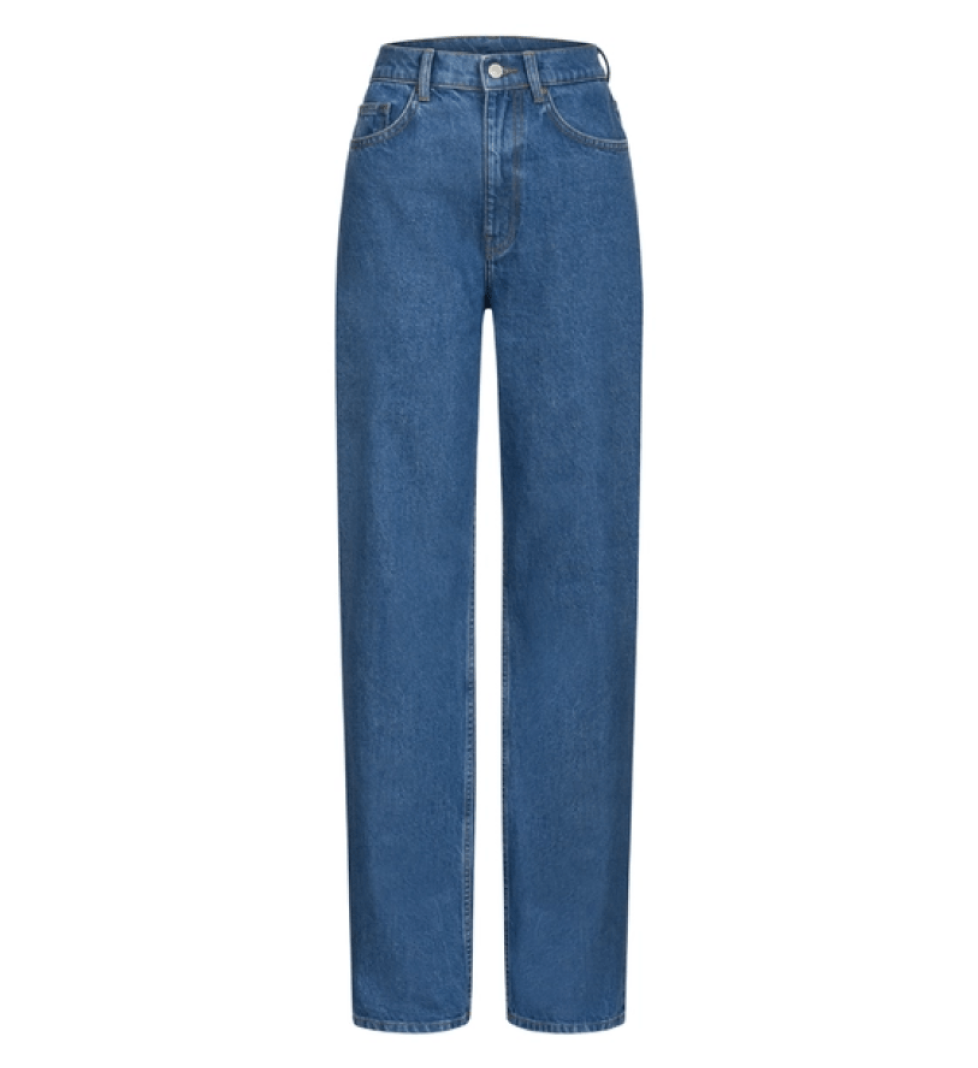 BAZHANE Straight cut jeans blue