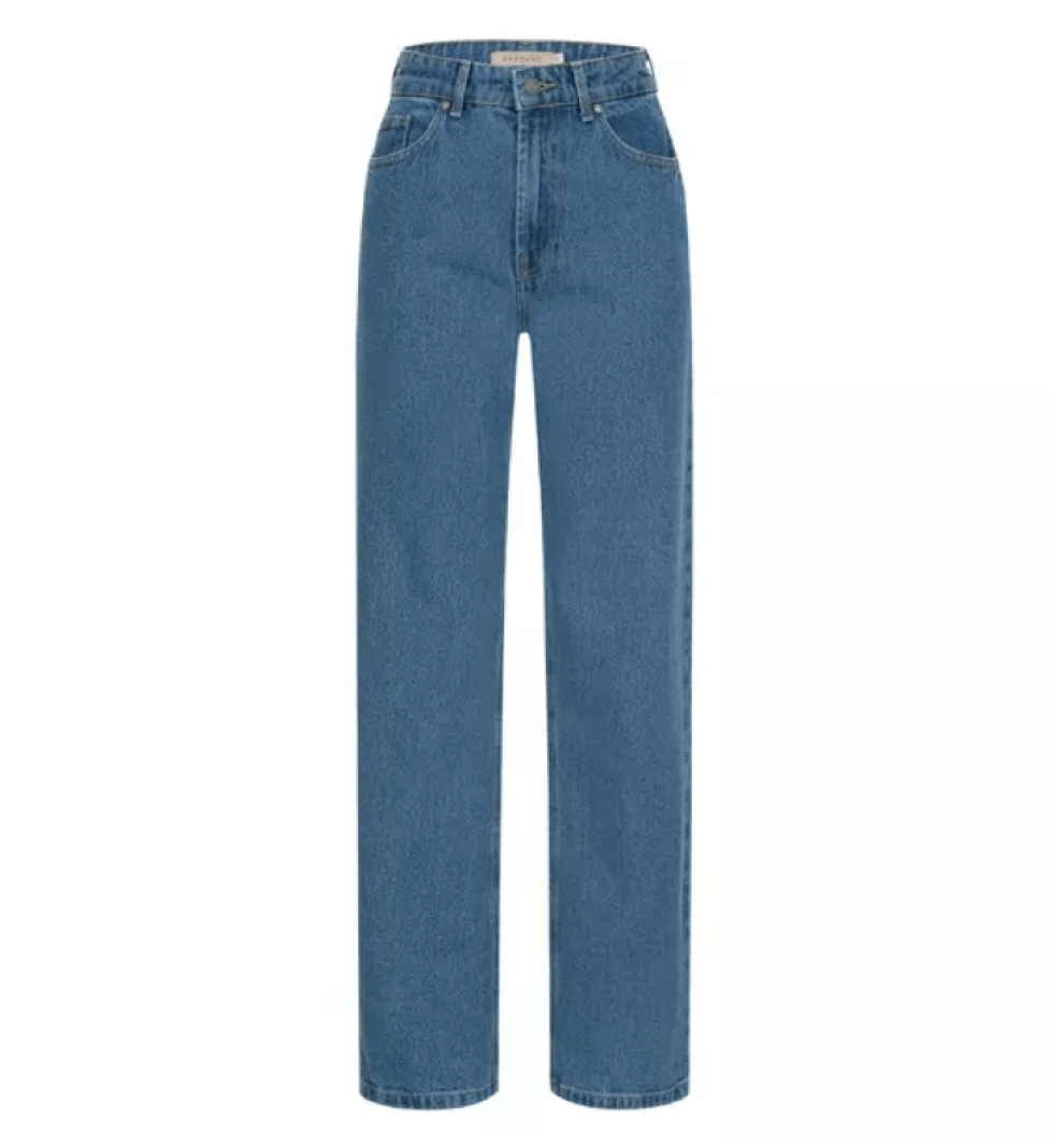 BAZHANE Straight cut jeans blue