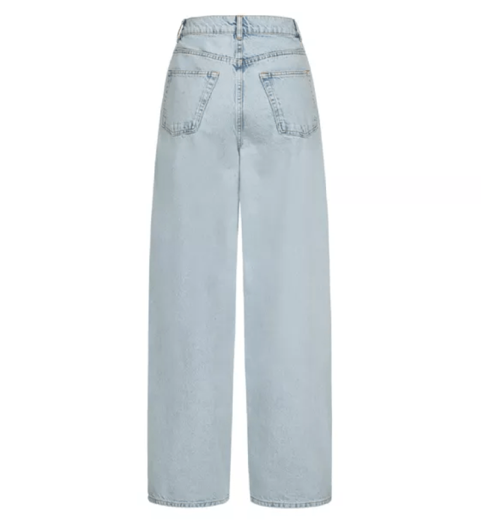 BAZHANE Wide cut jeans light blue
