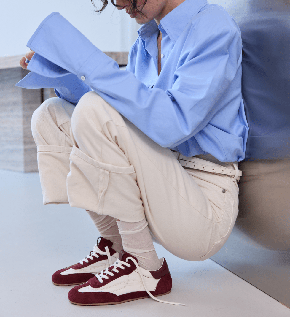 BAZHANE Sneakers Sierra burgungy