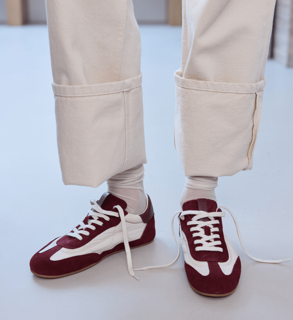 BAZHANE Sneakers Sierra burgungy