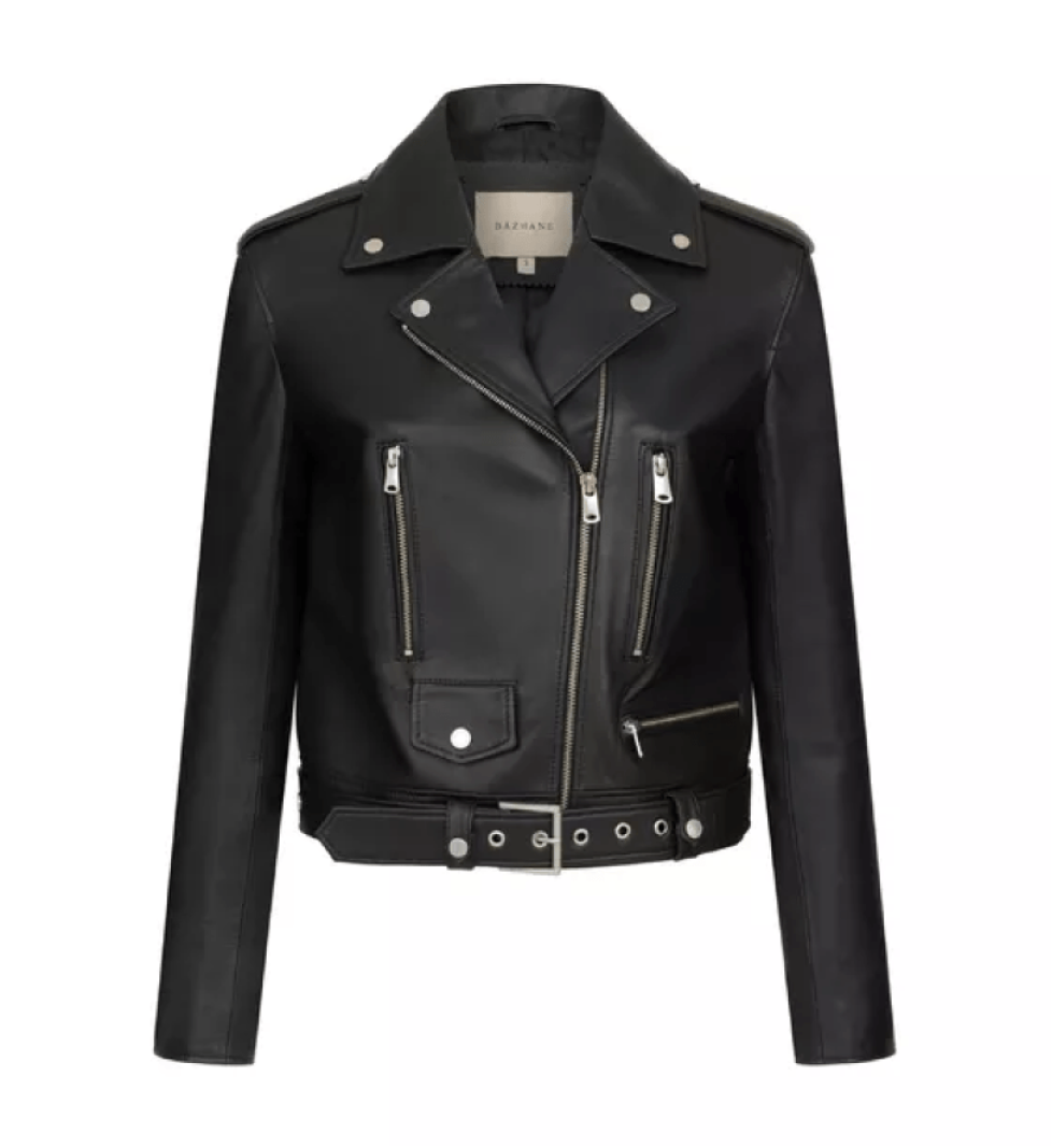 BAZHANE Classic leather jacket