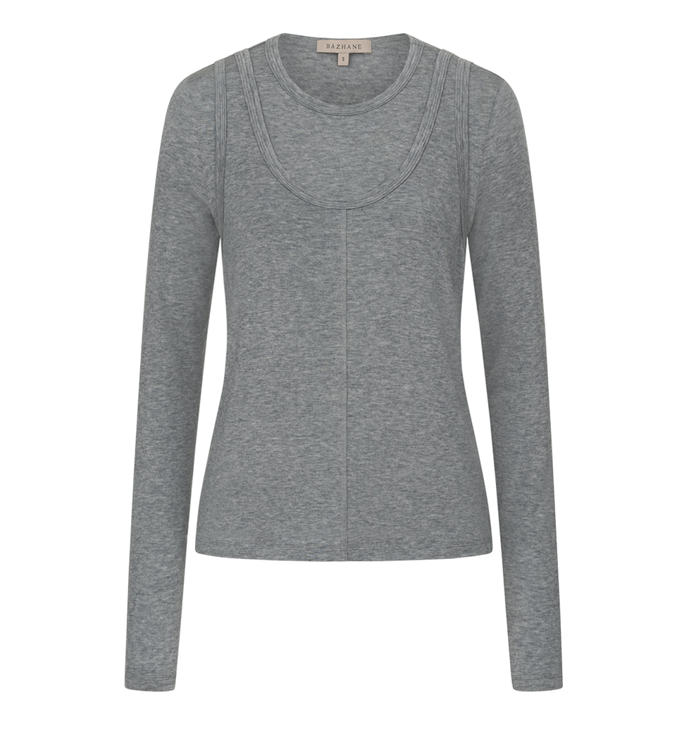 BAZHANE Long sleeve Double grey